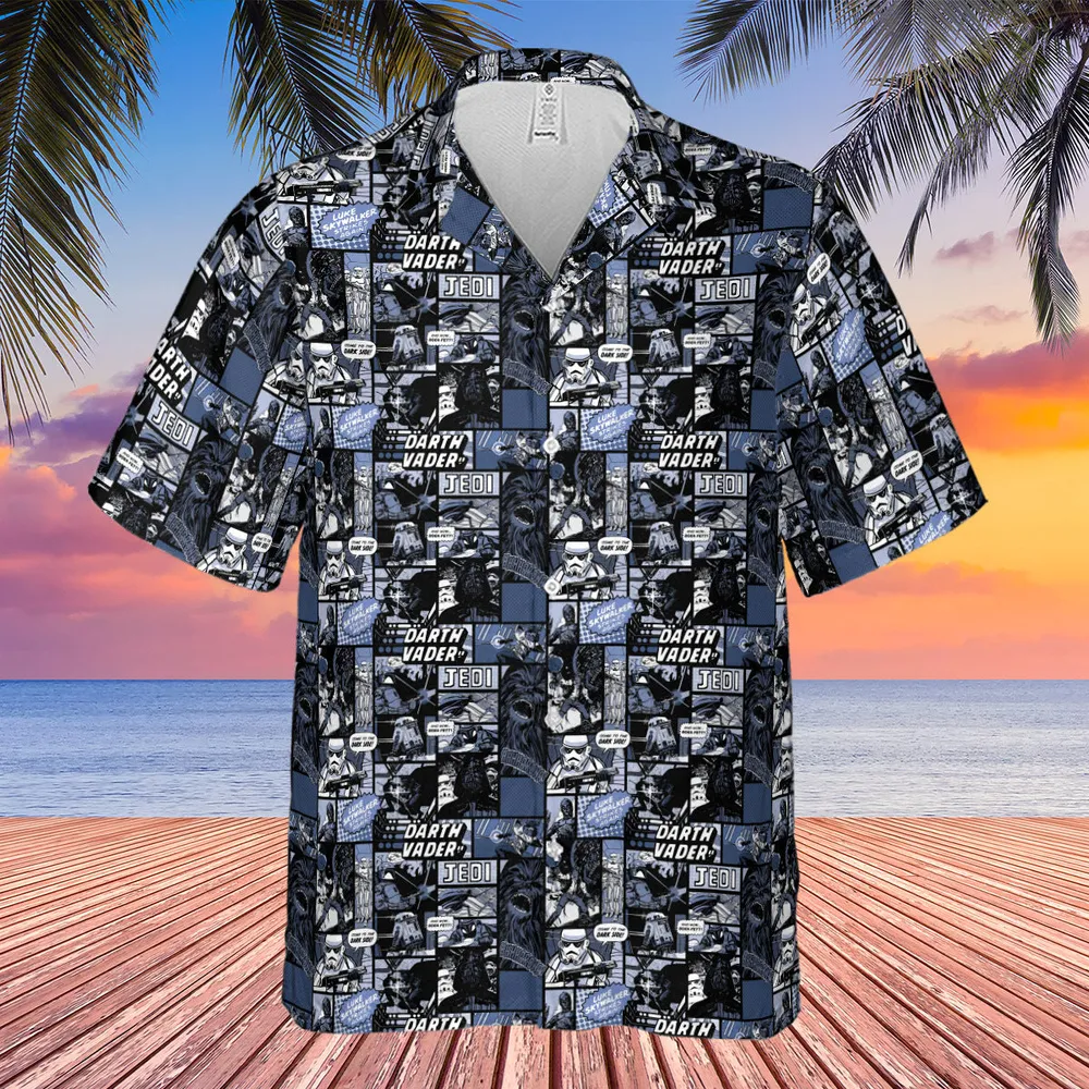 Star Wars Dark Side Comic Hawaiian Shirt - 2