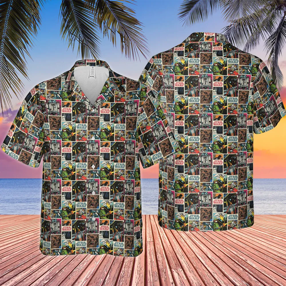 Star Wars Comic Hawaiian Shirt - 4