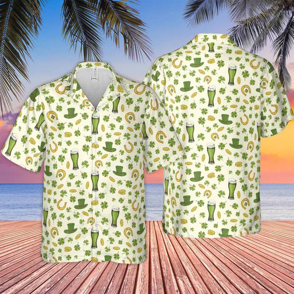 St.Patrick’s Day Pattern Hawaiian Shirt - 2