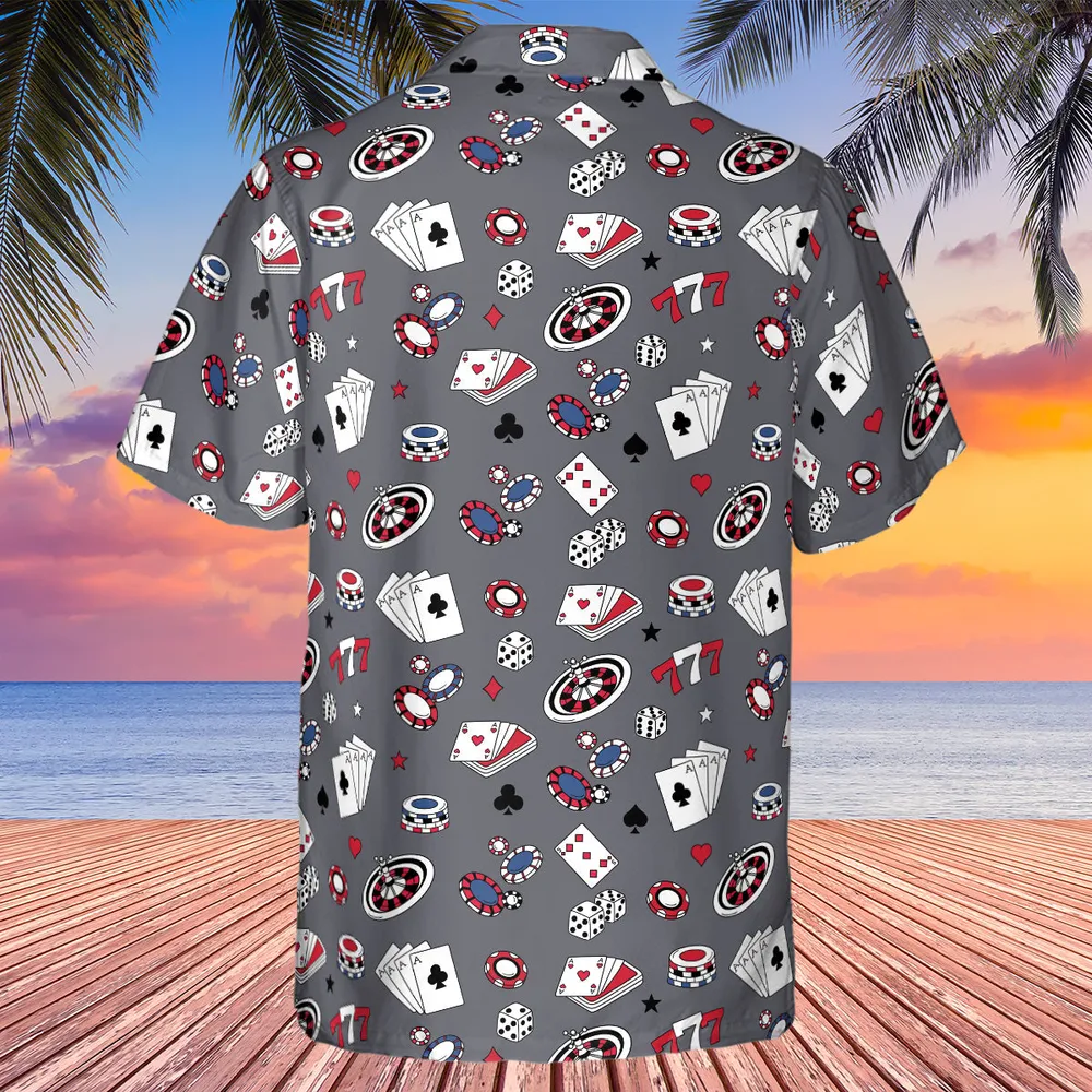 Vintage Poker Texas Hold’em Hawaiian Shirt - 2