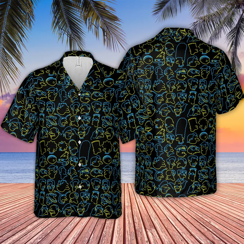 The Simpsons Neon Hawaiian Shirt - 2