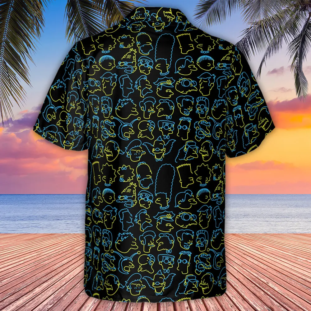 The Simpsons Neon Hawaiian Shirt - 3