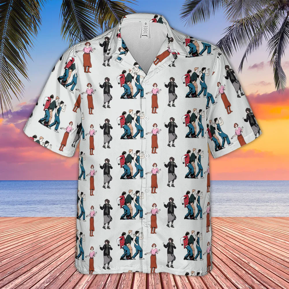 The Breakfast Club Characters Pattern Hawaiian Shirt - 3