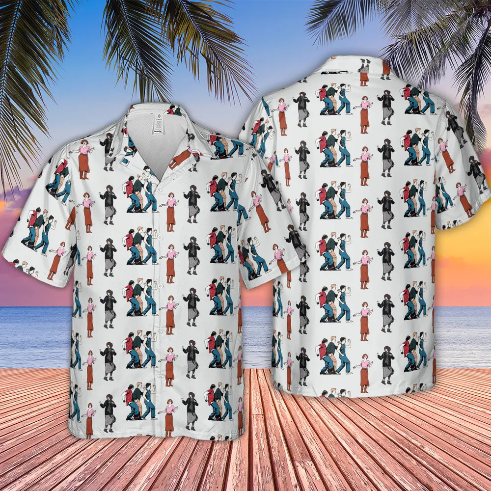The Breakfast Club Characters Pattern Hawaiian Shirt - 4