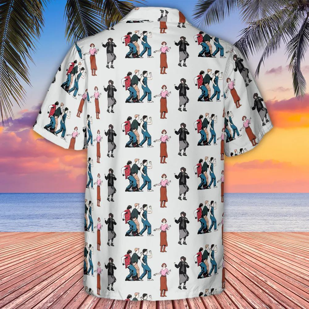 The Breakfast Club Characters Pattern Hawaiian Shirt - 2