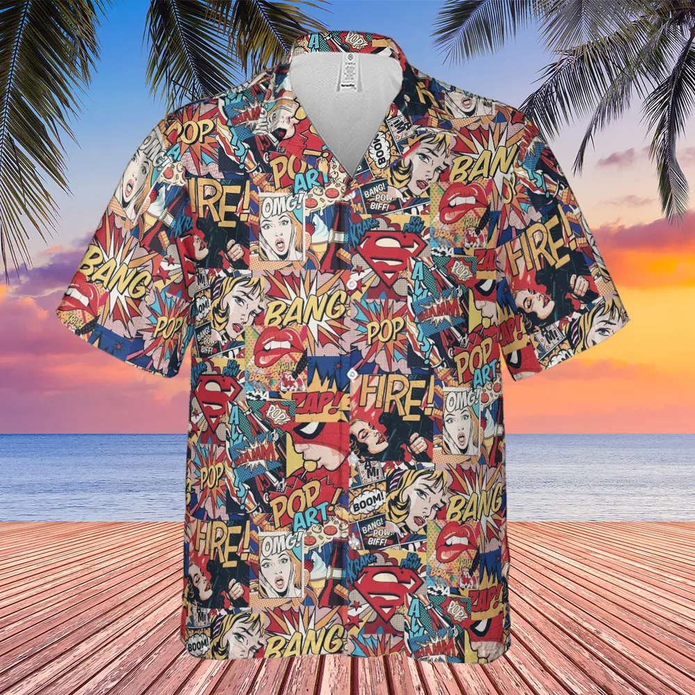 Pop Art Hawaiian Shirt - 3