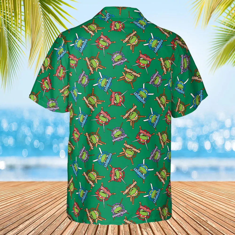 TMNT Characters Pattern Hawaiian Shirt - 2