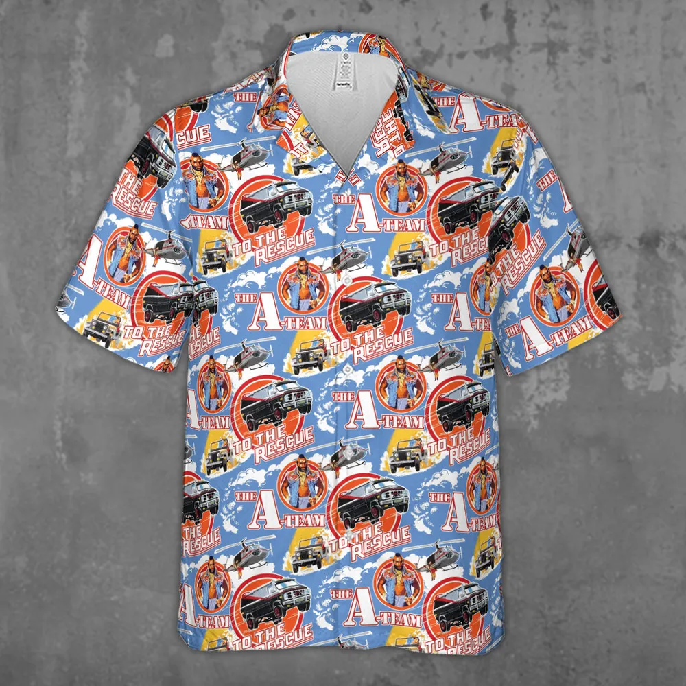 To The Rescue The A Team Pattern Hawaiian Shirt - 3