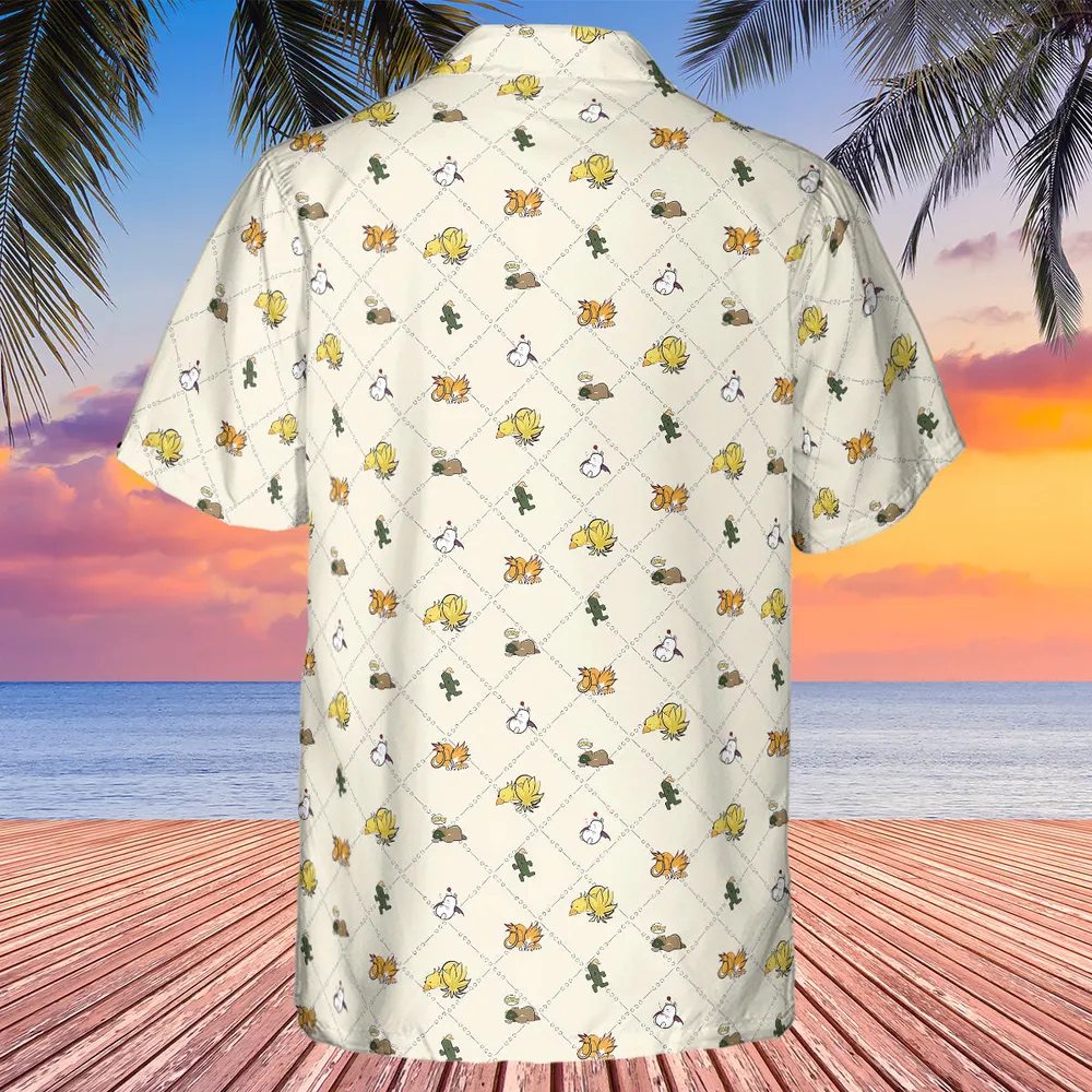 Final Fantasy Sleeping Creatures Pattern Hawaiian Shirt - 2