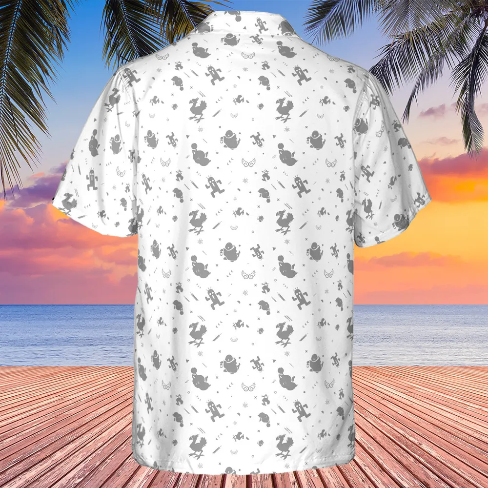 Final Fantasy Creatures Pattern Hawaiian Shirt - 2