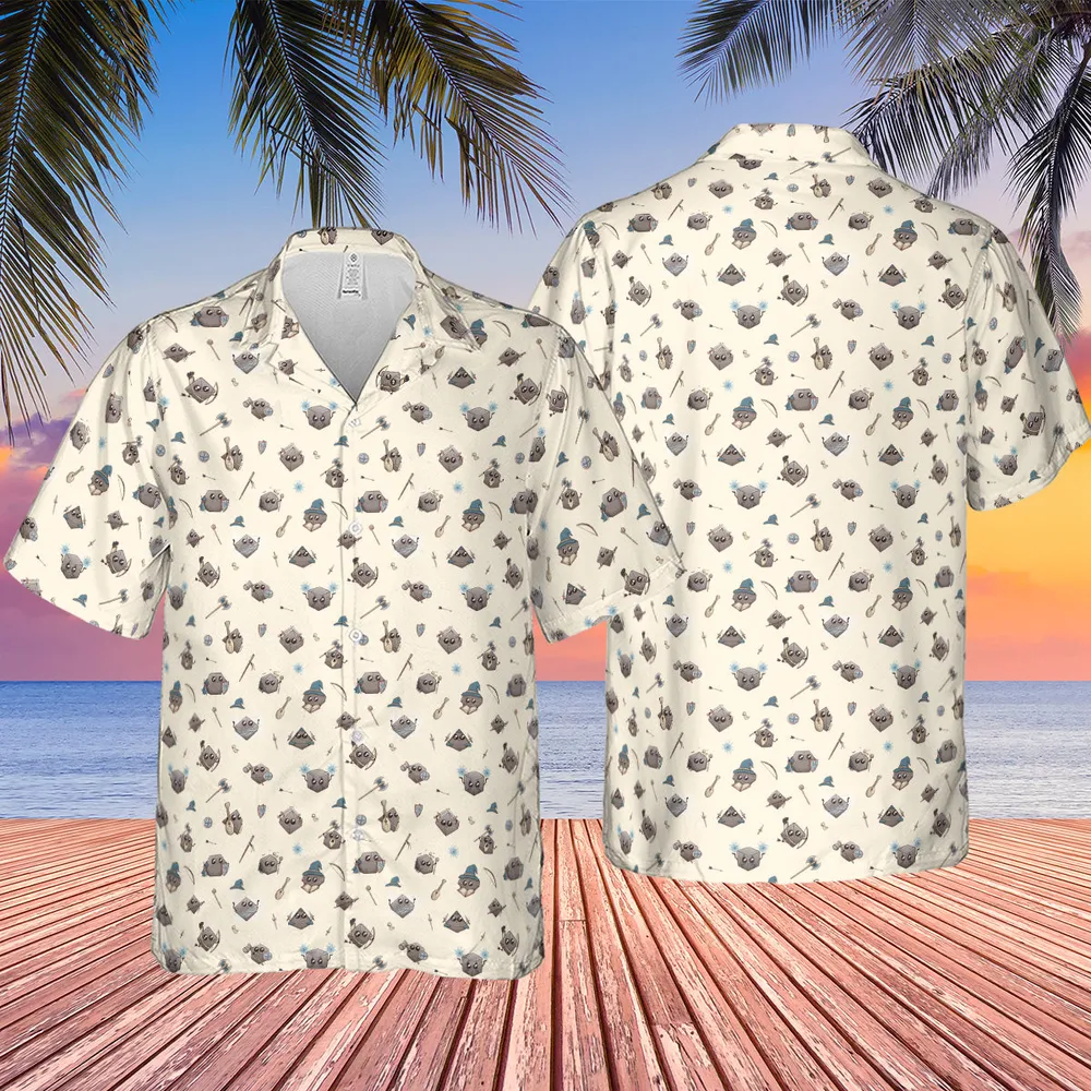 Kawaii Dices DnD Pattern Hawaiian Shirt - 2