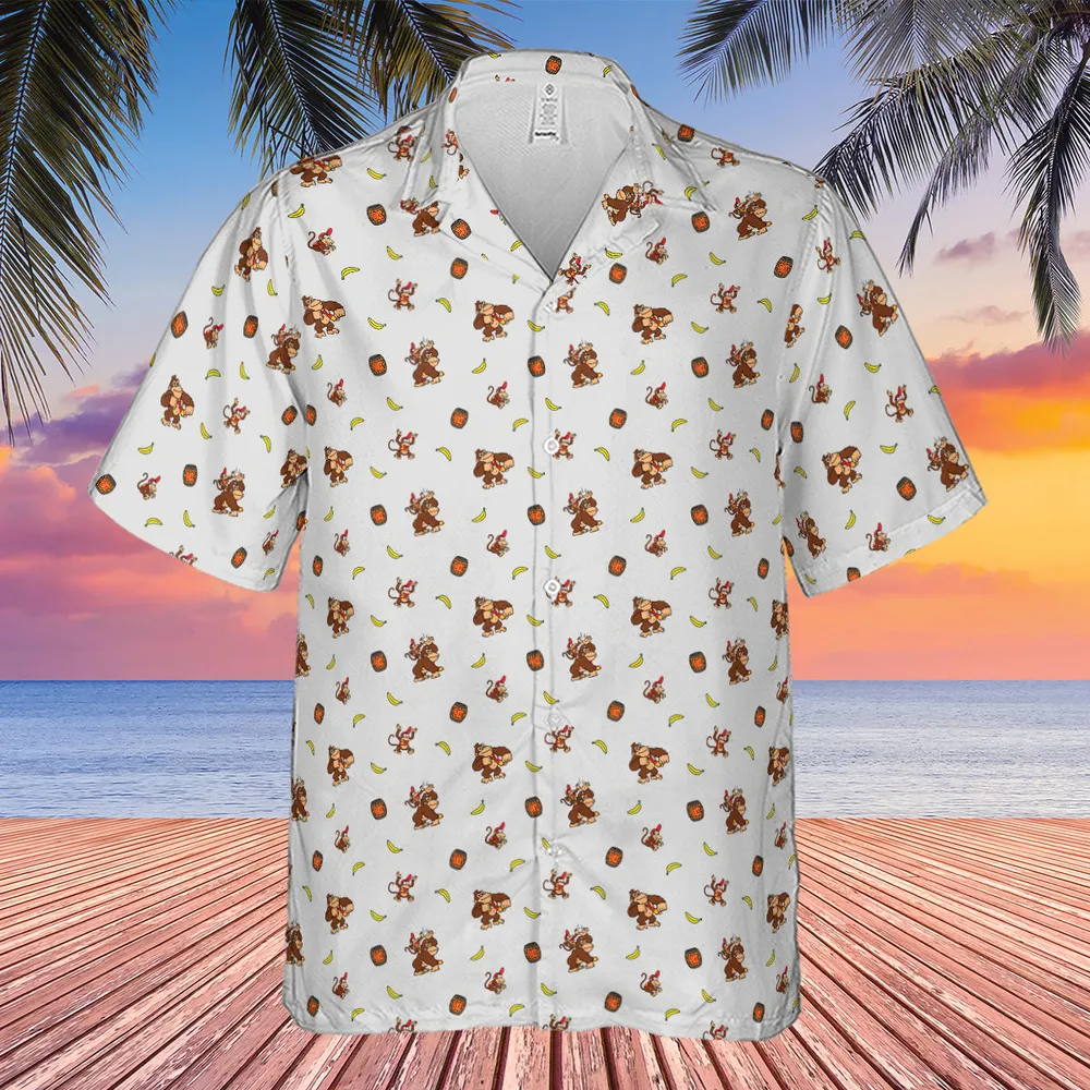 Nintendo Donkey Kong Characters Pattern Hawaiian Shirt - 4