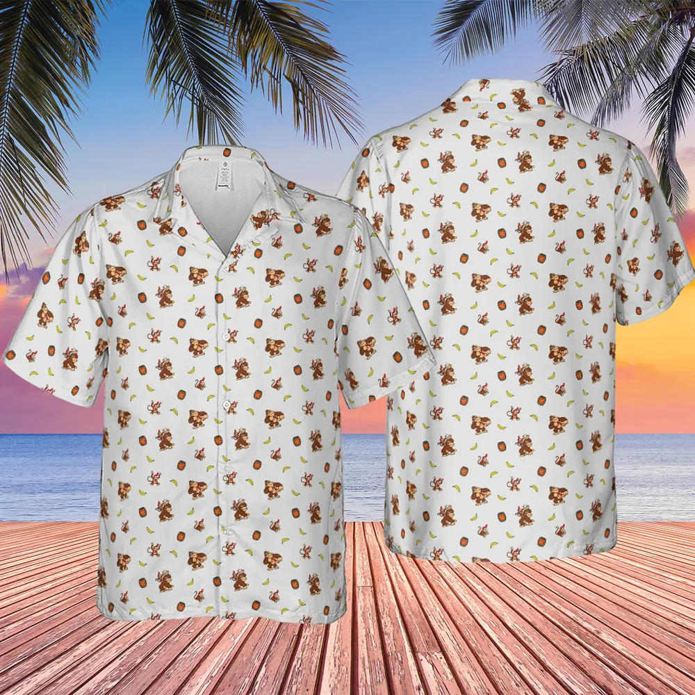Nintendo Donkey Kong Characters Pattern Hawaiian Shirt - 2