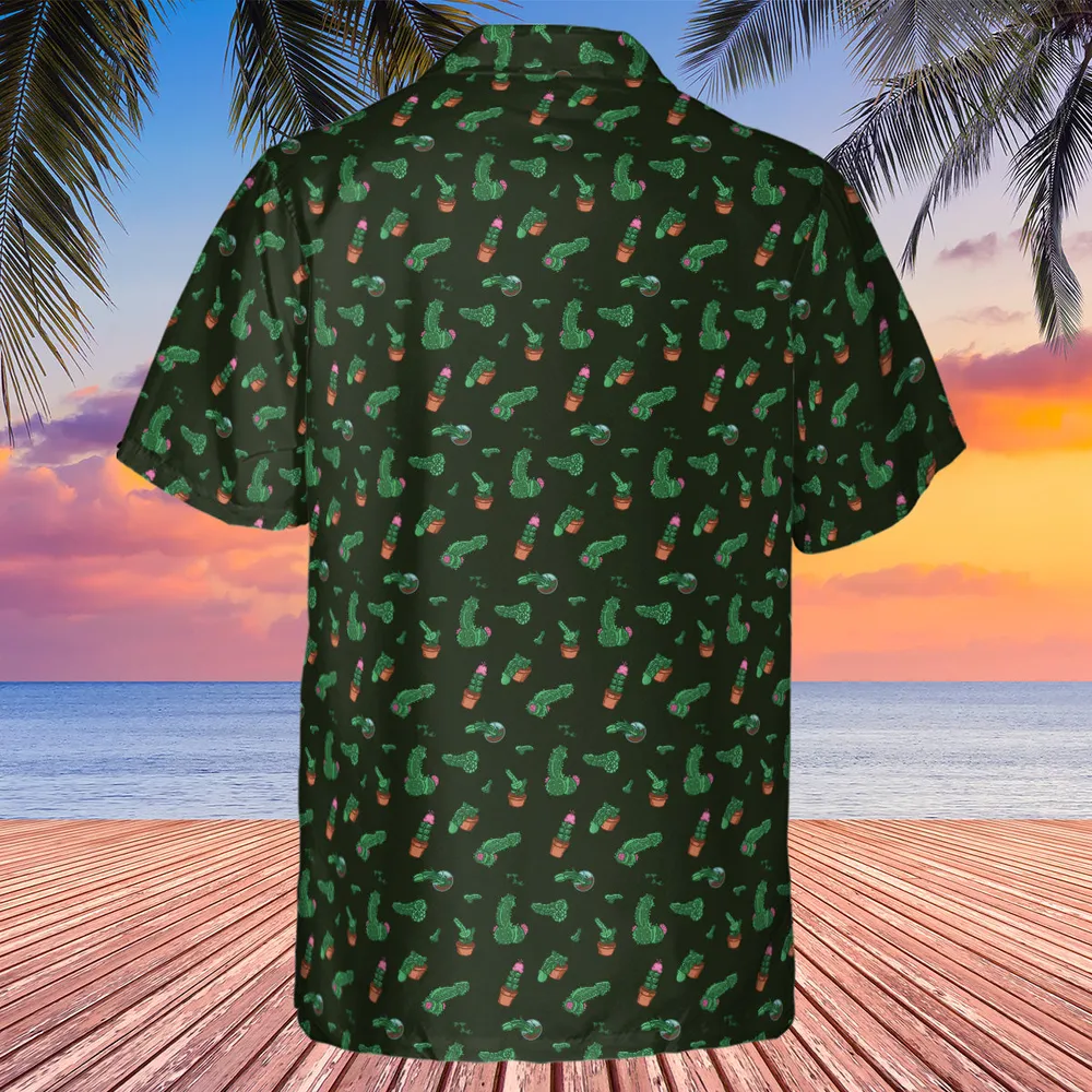 Funny Plants Pattern Hawaiian Shirt - 2