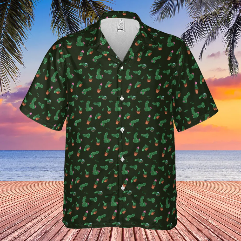 Funny Plants Pattern Hawaiian Shirt - 3