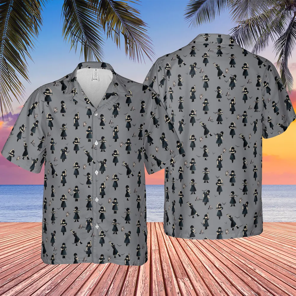 Wednesday Dance Pattern Hawaiian Shirt - 2