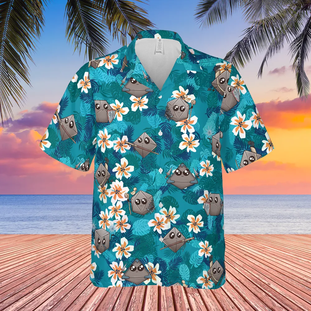 Kawaii Dices DnD Classes Hawaiian Shirt - 2