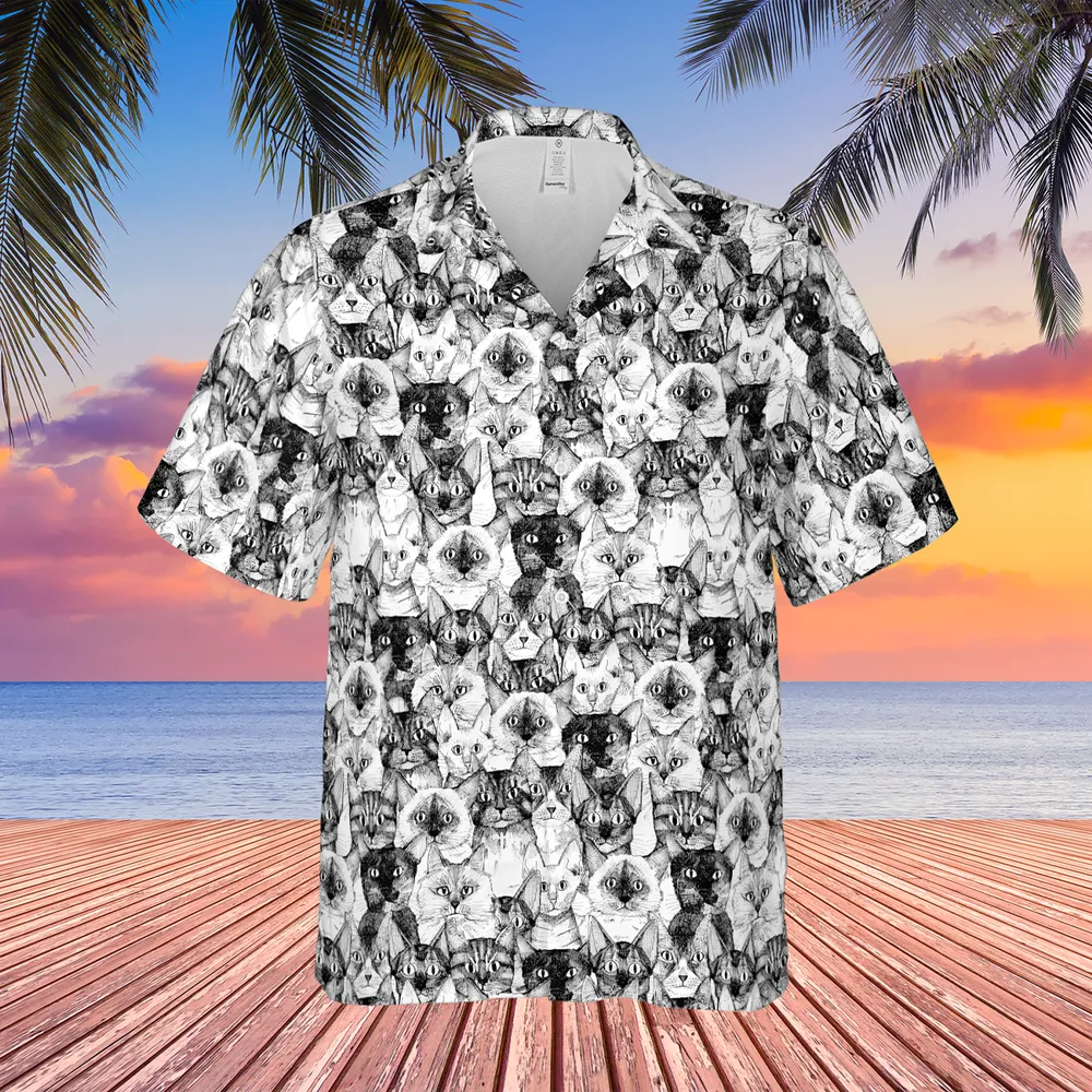 Just Cats Hawaiian Shirt - 3
