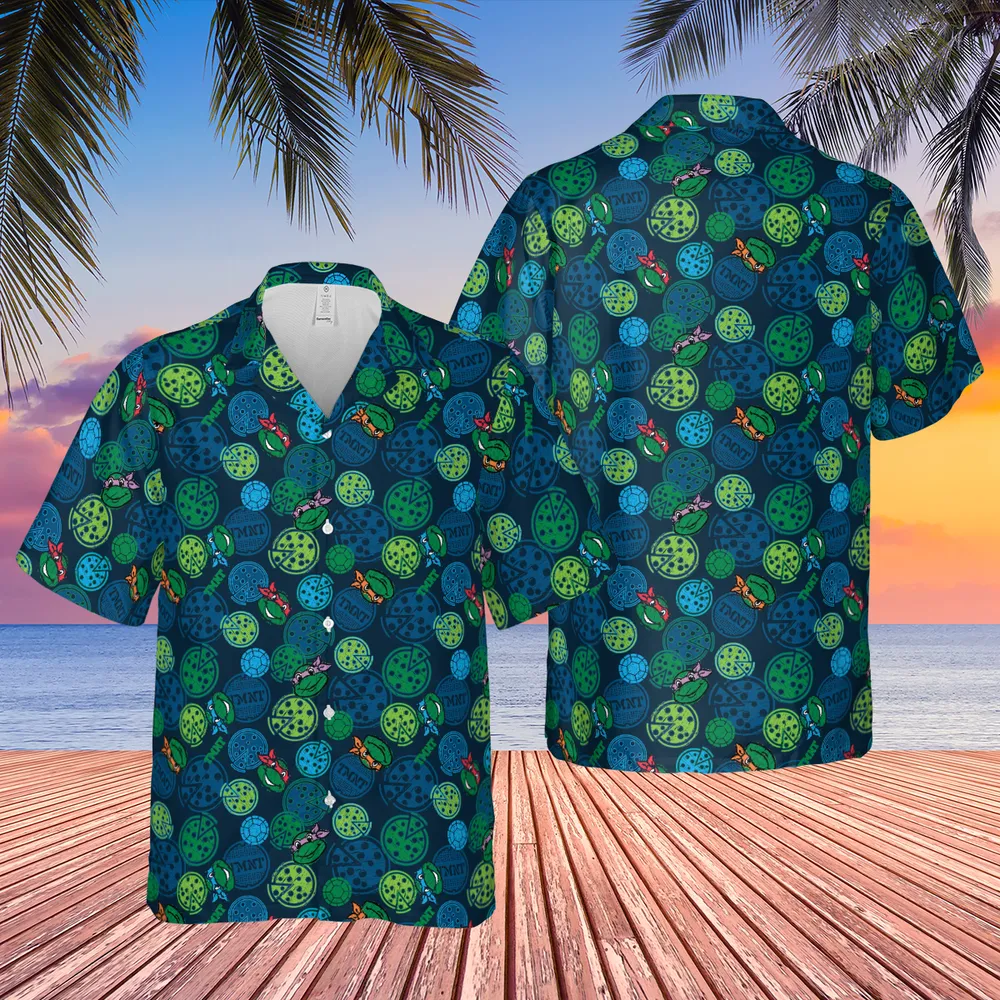 Teenage Mutant Ninja Turtles Pizza Hawaiian Shirt - 3