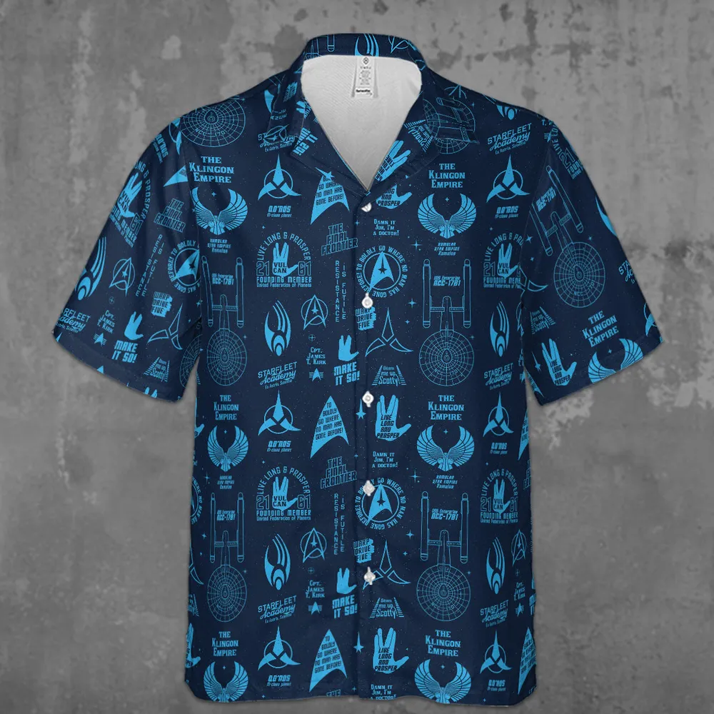 Trekkie Star Trek Pattern Hawaiian Shirt - 2
