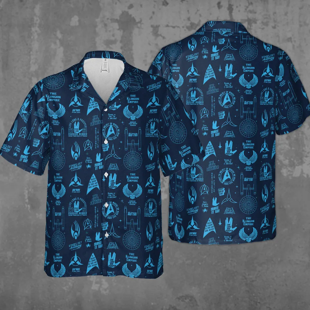 Trekkie Star Trek Pattern Hawaiian Shirt - 4