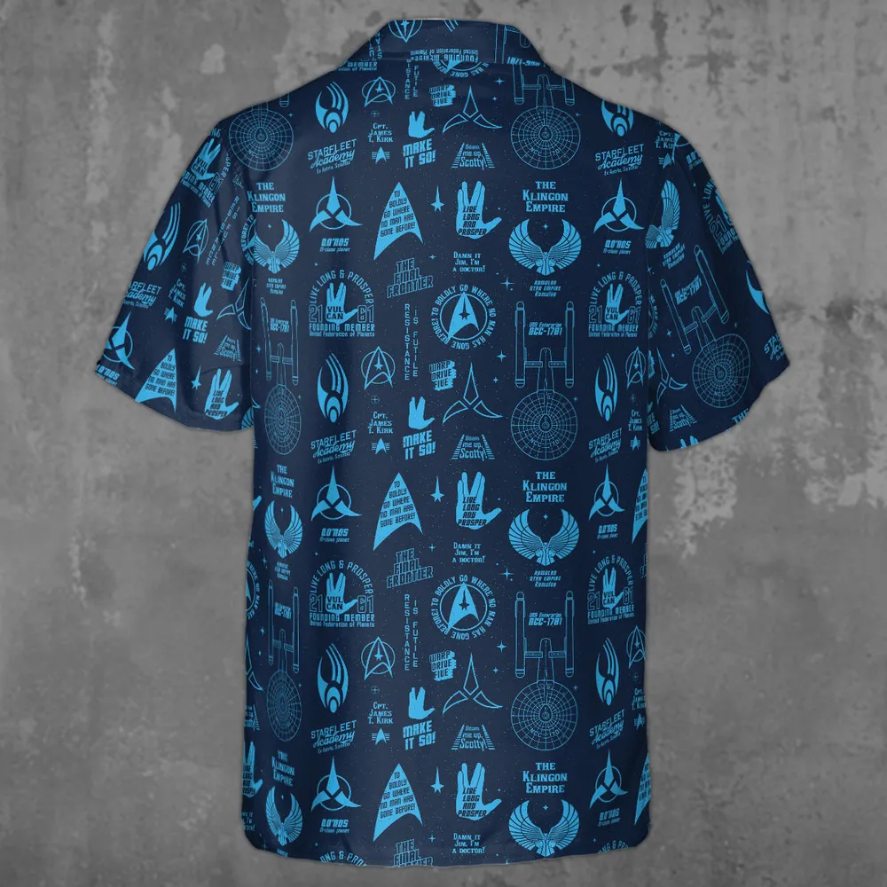 Trekkie Star Trek Pattern Hawaiian Shirt - 3