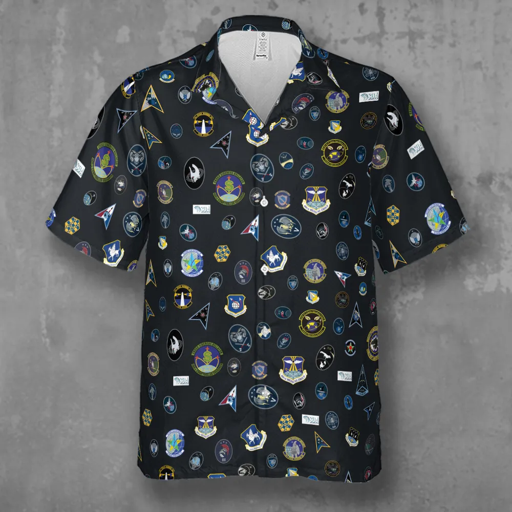 Space Force Squadron Pattern Hawaiian Shirt - 3