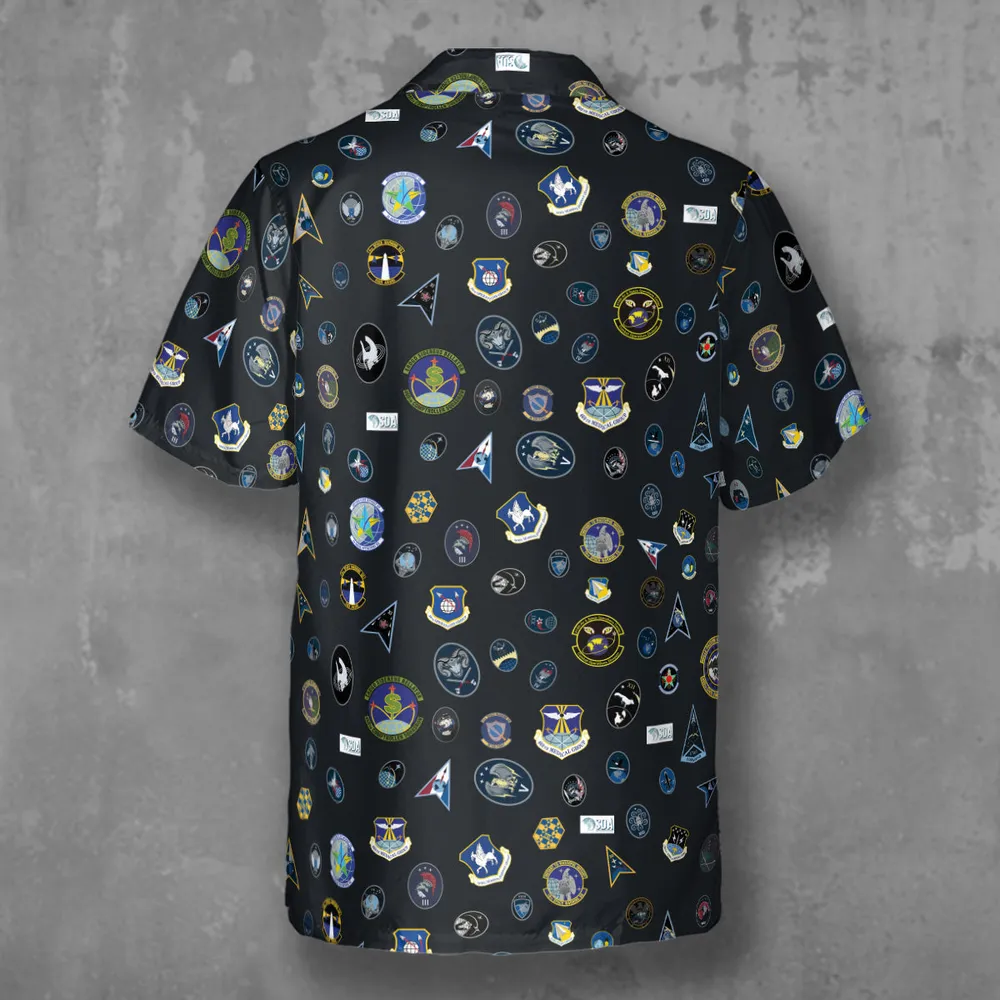 Space Force Squadron Pattern Hawaiian Shirt - 2