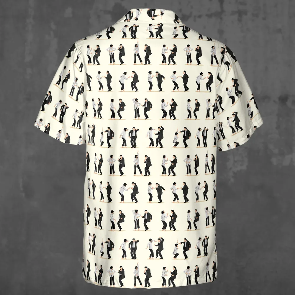 Mia Wallace and Vincent Vega Dance Pulp Fiction Hawaiian Shirt - 2