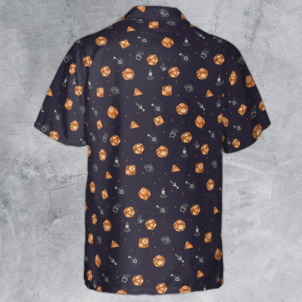 Halloween Dices Pattern Hawaiian Shirt - 2