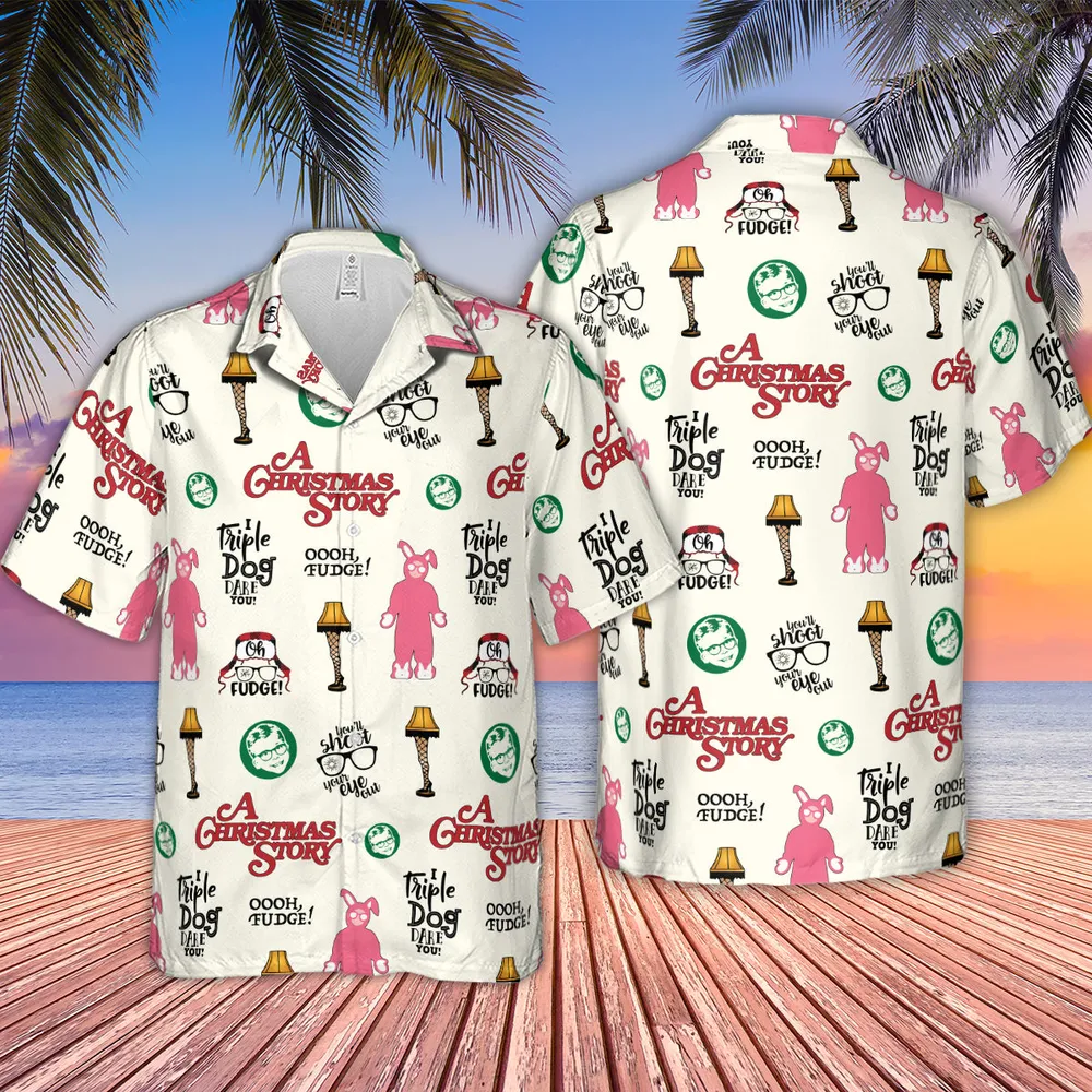 A Christmas Story Pattern Hawaiian Shirt - 2