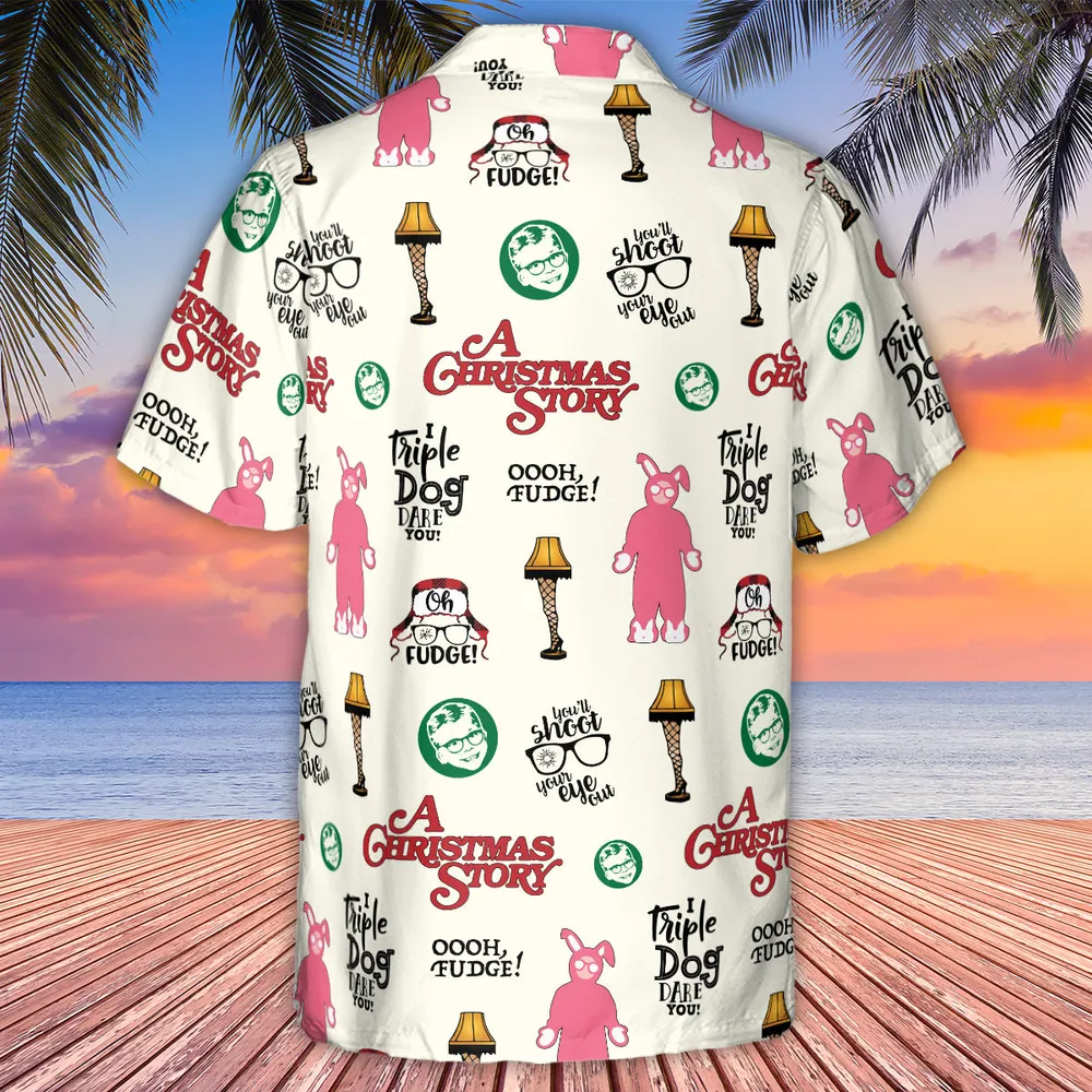 A Christmas Story Pattern Hawaiian Shirt - 3