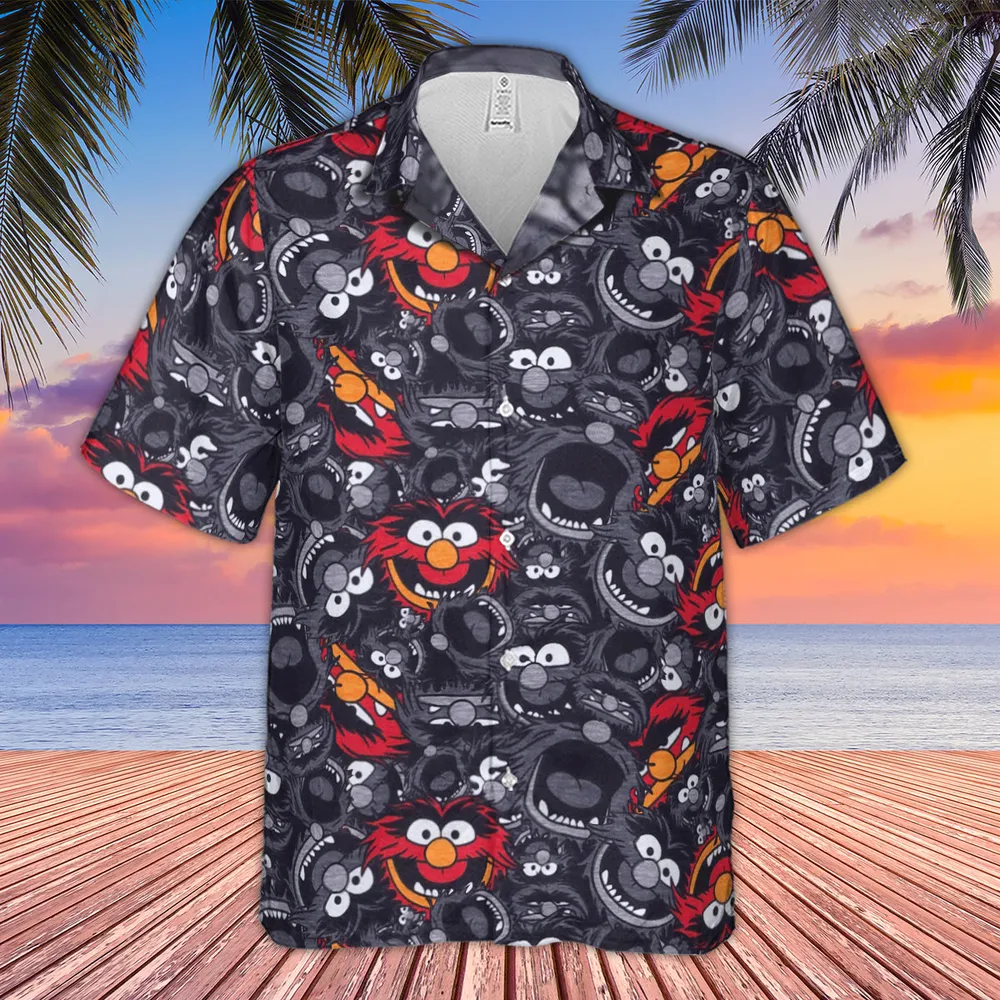 Animal The Muppets Pattern Hawaiian Shirt - 4