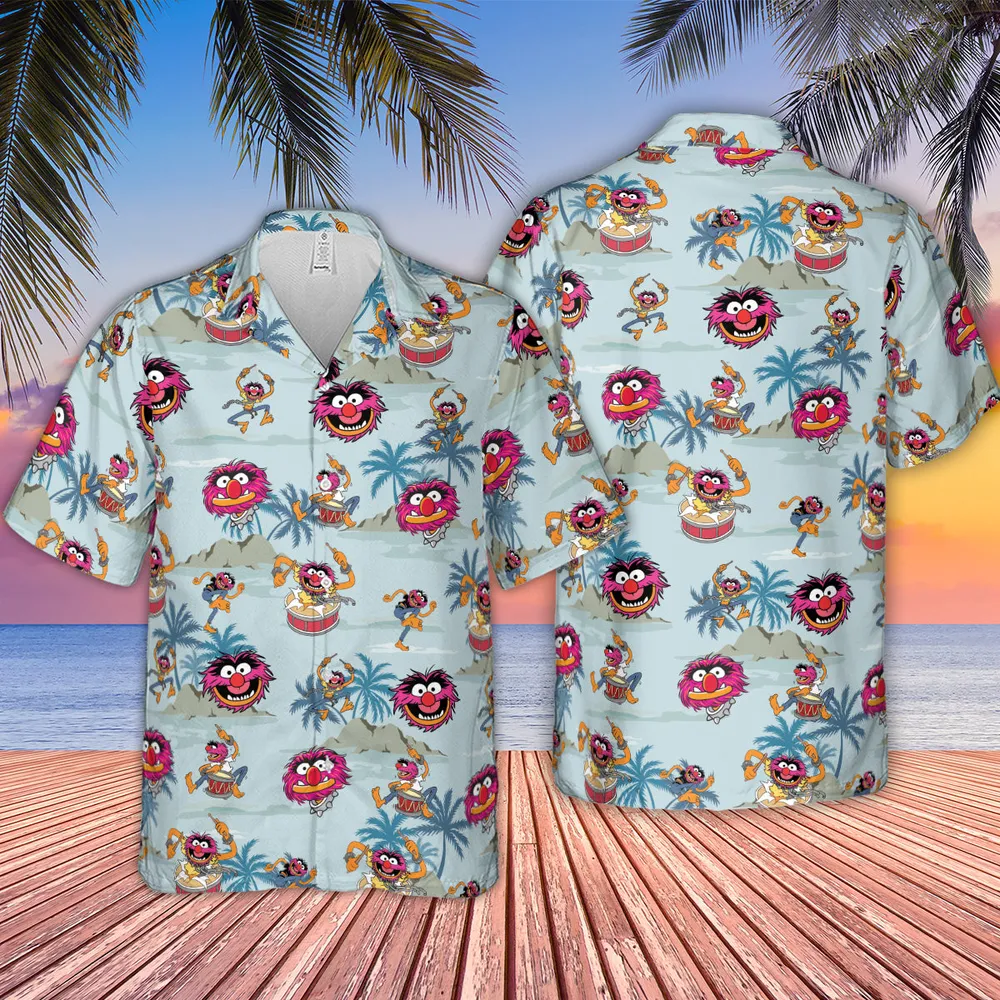 Animal The Muppet Show Drum Tropical Hawaiian Shirt - 2