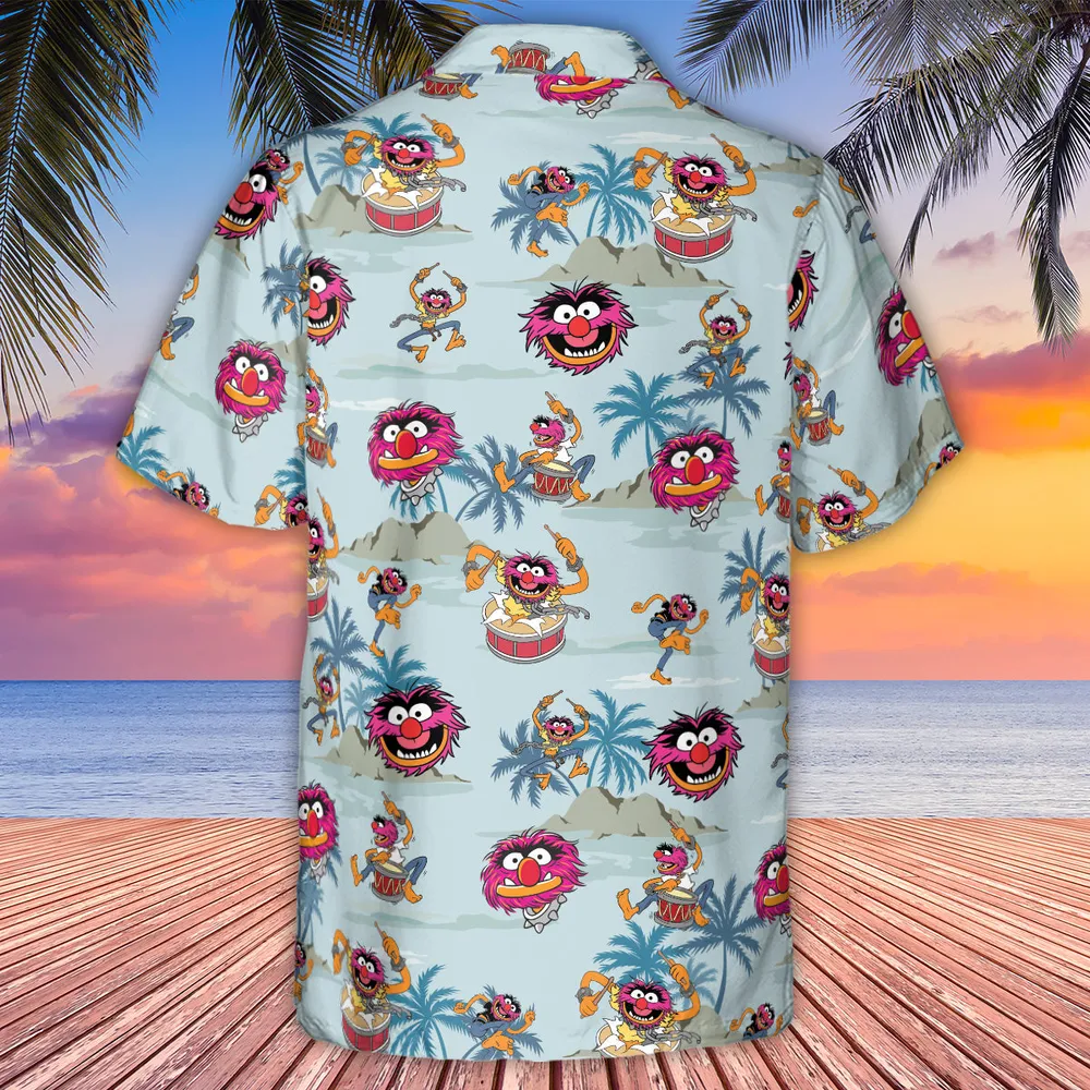 Animal The Muppet Show Drum Tropical Hawaiian Shirt - 3
