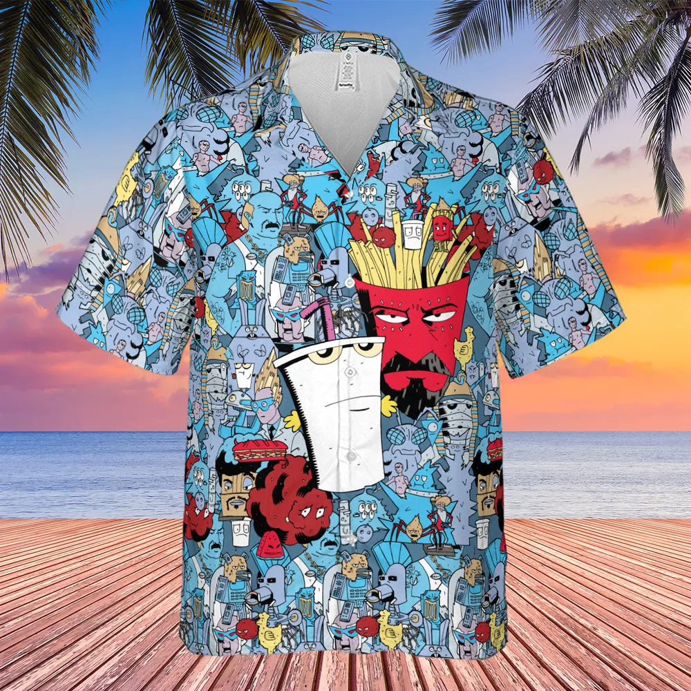 Aqua Teen Hunger Force Hawaiian Shirt - 4