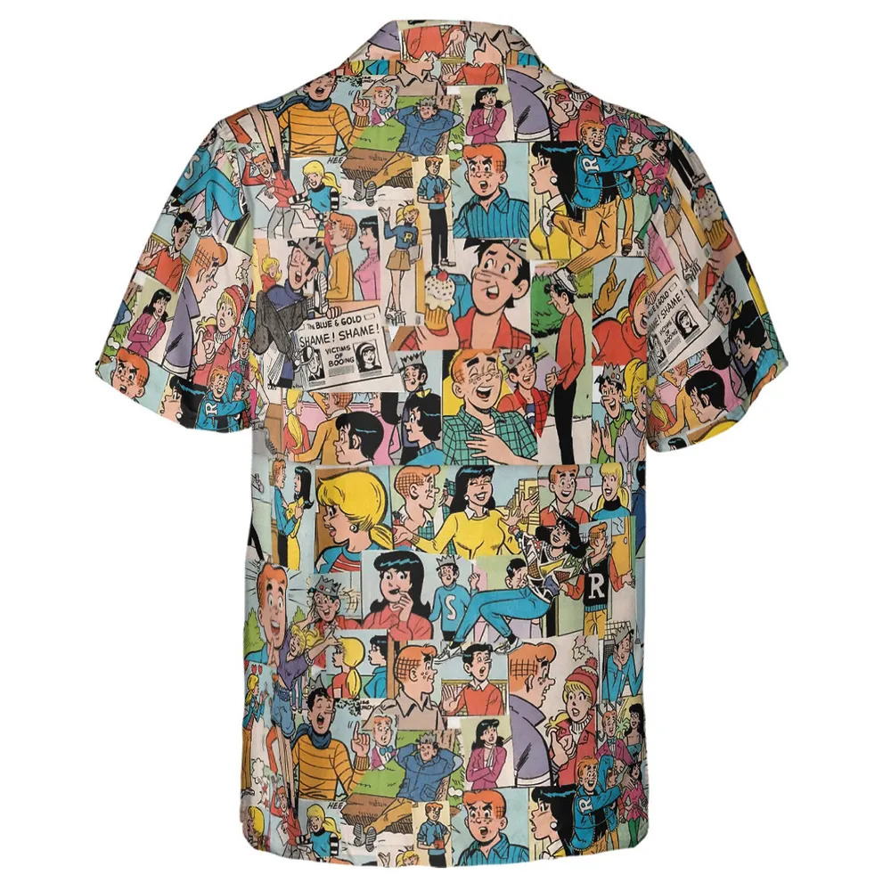 Archie Comics Characters Collage Hawaiian Shirt - 3