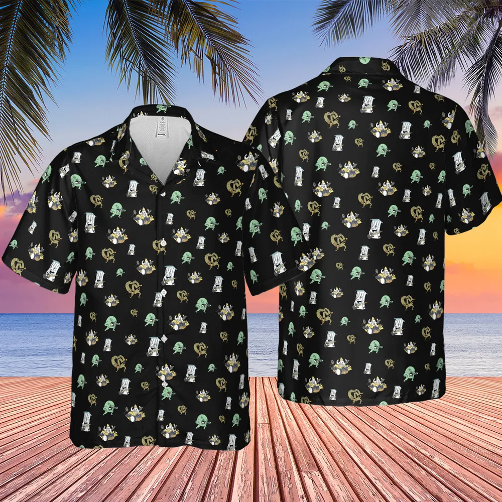 Aqua Teen Hunger Force Pattern Hawaiian Shirt - 4