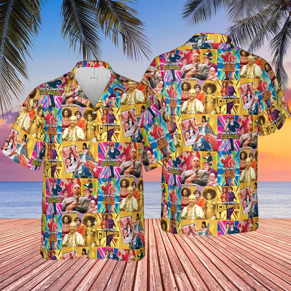 Austin Powers Gold Member Hawaiian Shirt - 2