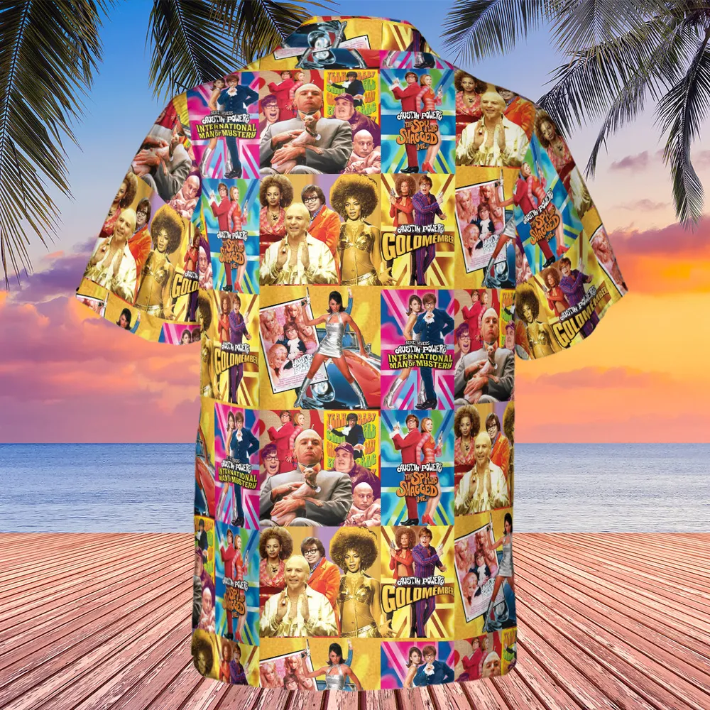 Austin Powers Gold Member Hawaiian Shirt - 3