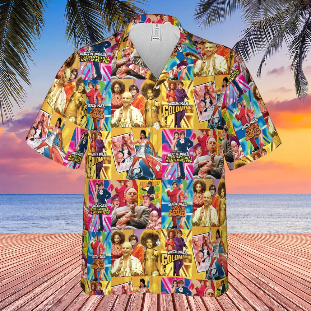 Austin Powers Gold Member Hawaiian Shirt - 4