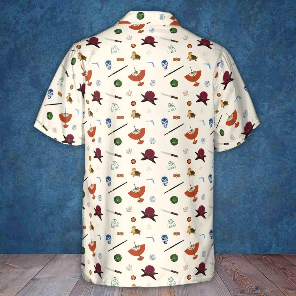 Avatar The Last Airbender Medley Pattern Hawaiian Shirt - 2