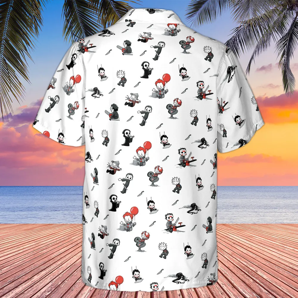 Baby Horror Characters Pattern Hawaiian Shirt - 2