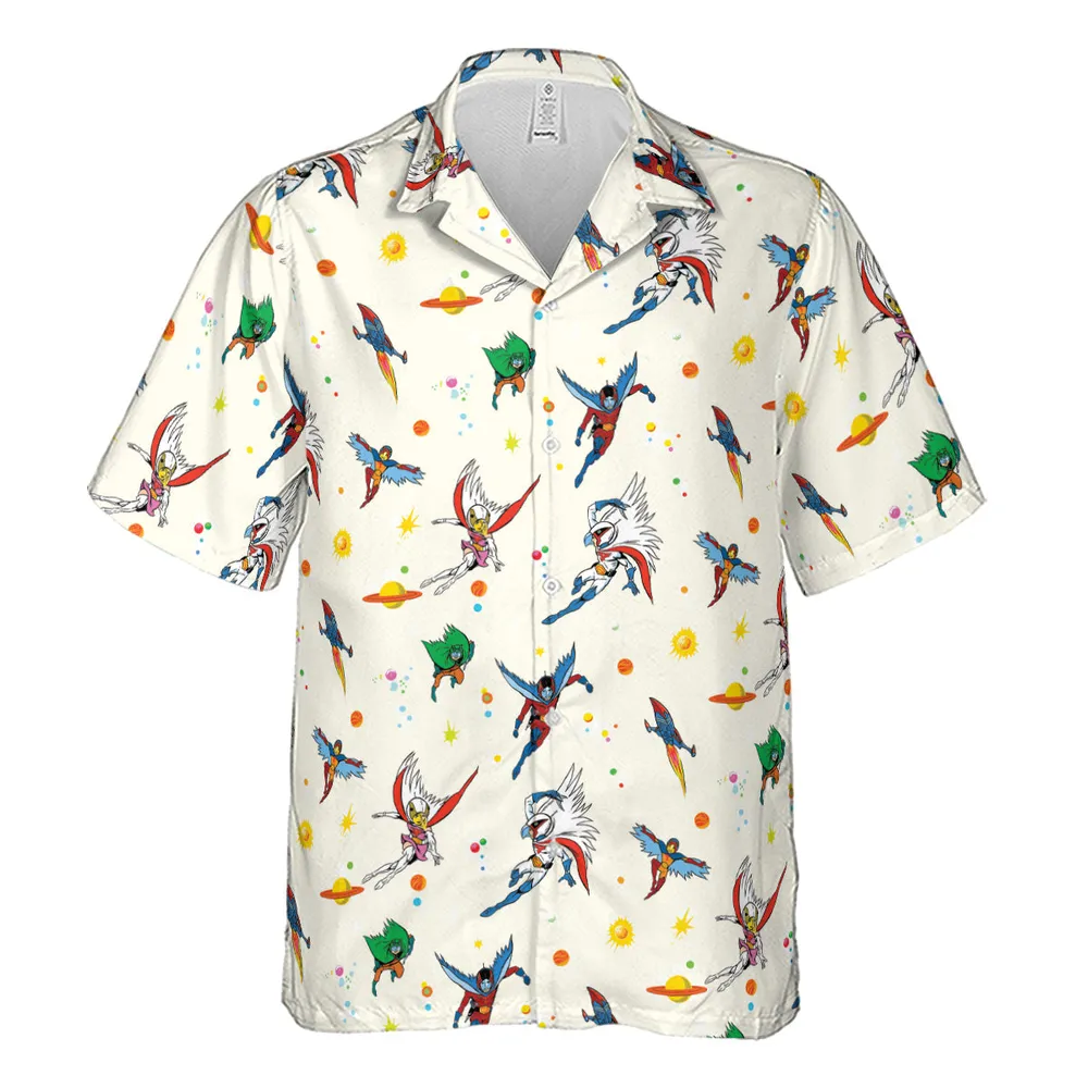 Battle of the Planets Pattern Hawaiian Shirt - 2