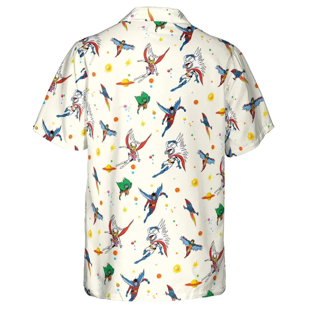 Battle of the Planets Pattern Hawaiian Shirt - 3