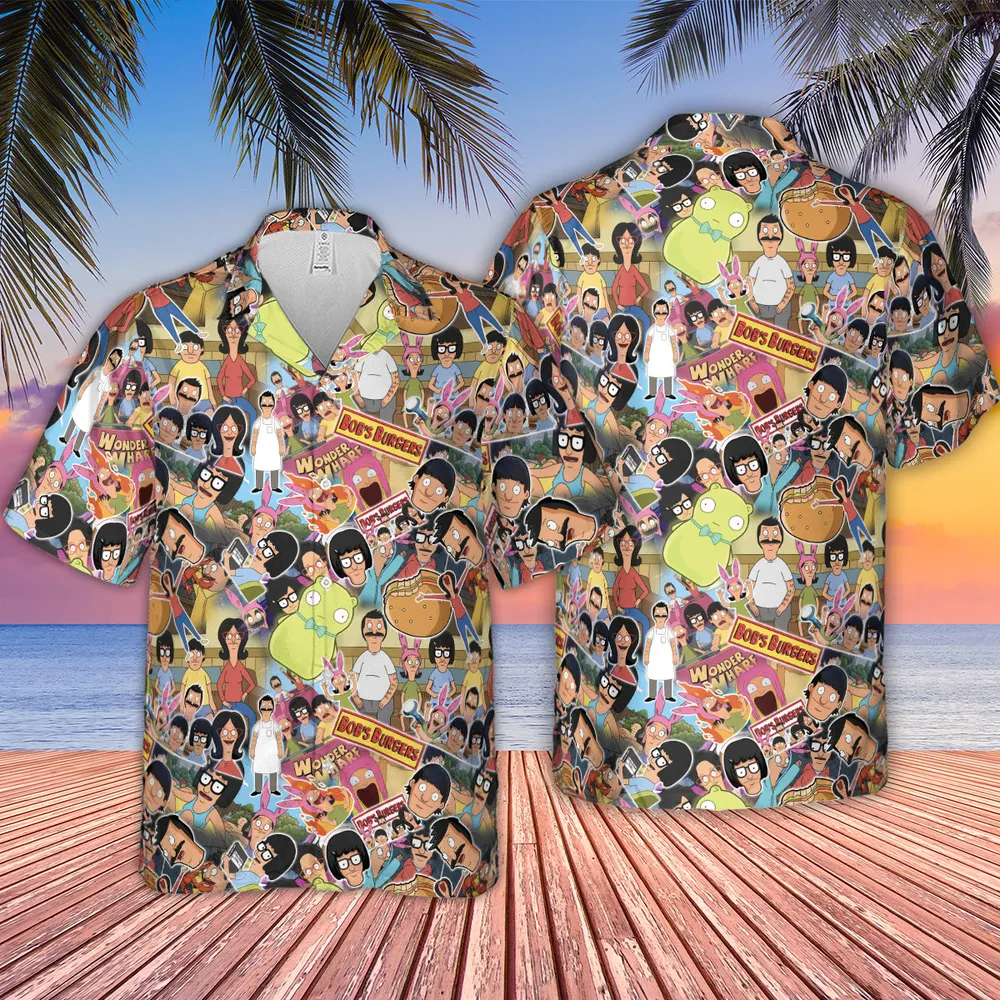 Bob's Burger Wonder Wharf Hawaiian Shirt - 2