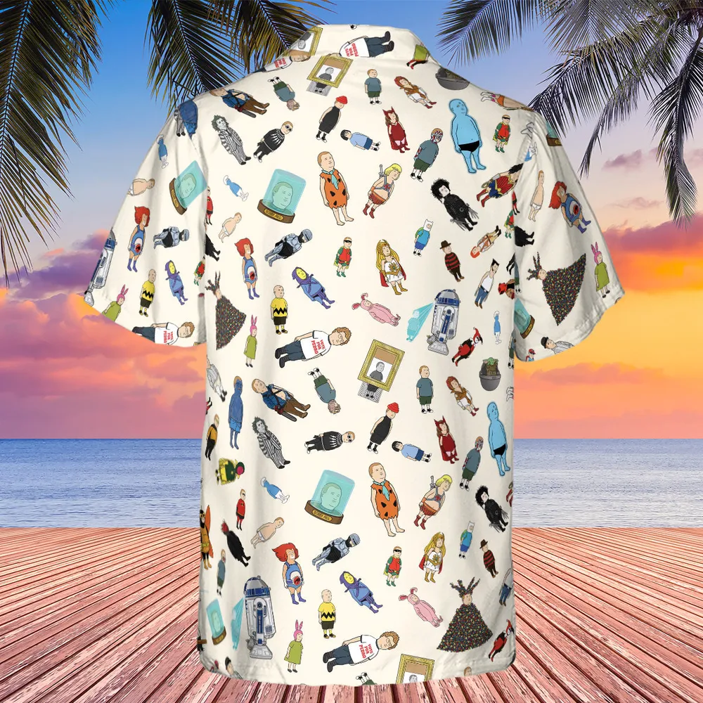 Bobby Hill King Of The Hill Pattern Hawaiian Shirt - 2