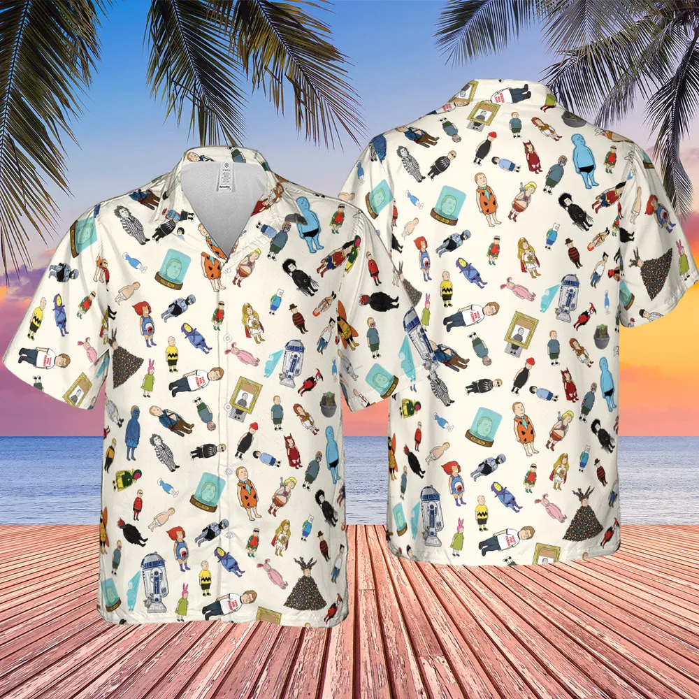 Bobby Hill King Of The Hill Pattern Hawaiian Shirt - 4