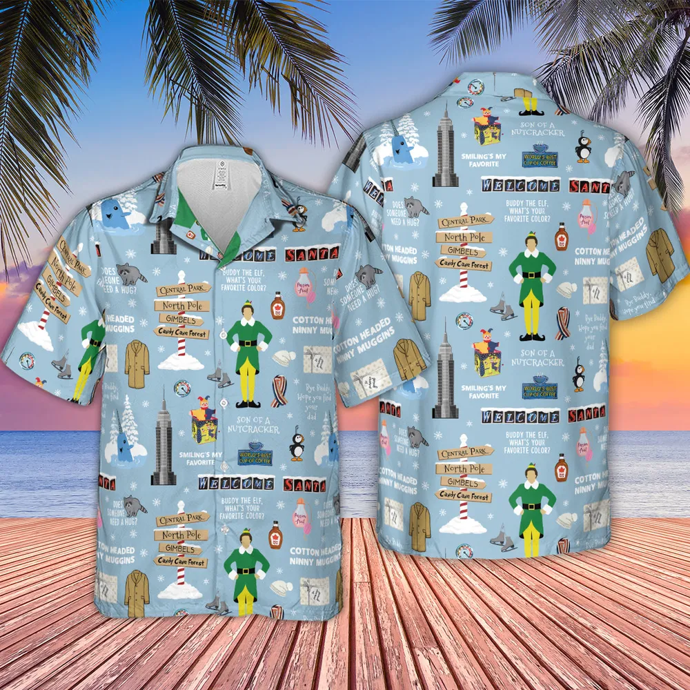 Buddy the ELF Quotes Christmas Hawaiian Shirt - 2