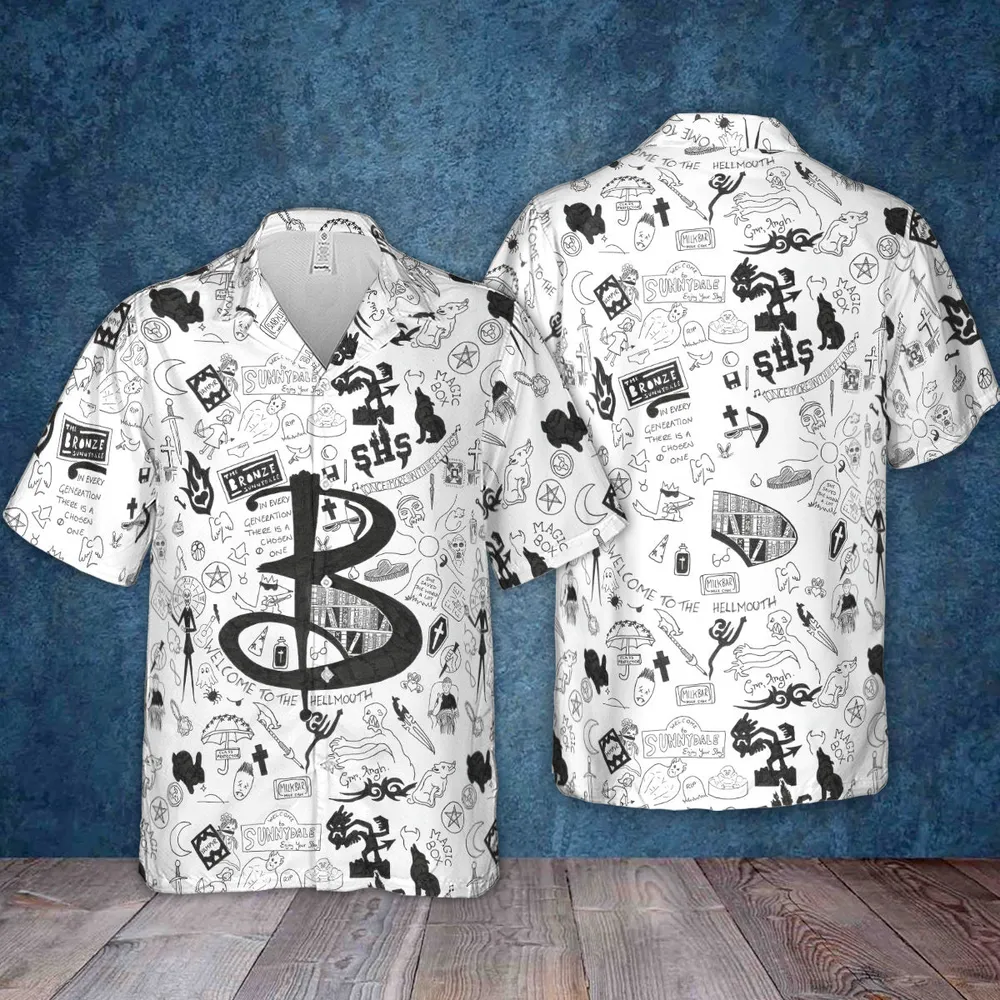 Buffy The Vampire Slayer Pattern Hawaiian Shirt - 4